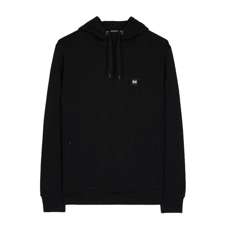 Weekend Offender Ribbe Regular Fit Long Sleeve Hoodie - Black
