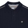 Weekend Offender Sakai Regular Fit Short Sleeve Polo Shirt - Navy/House Check