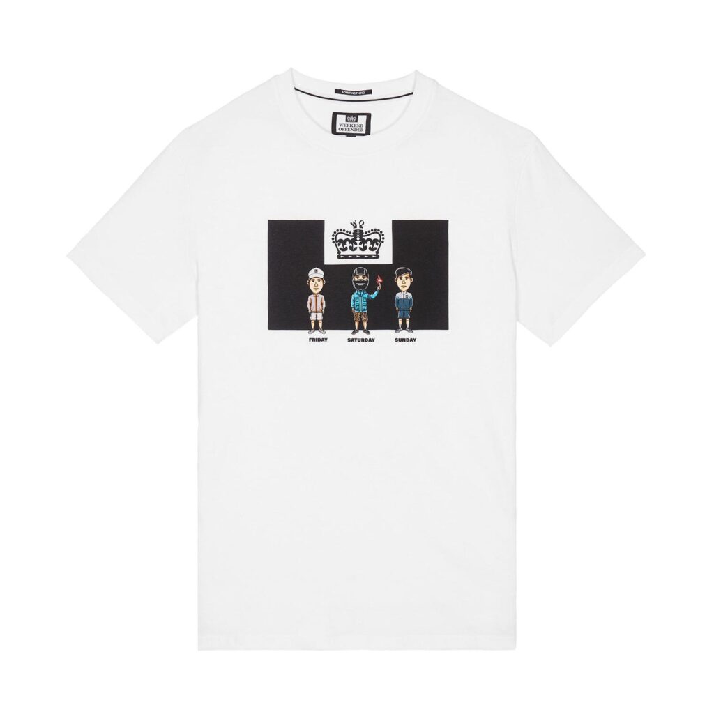 Weekend Offender Seventy-Two Regular Fit T-Shirt - White