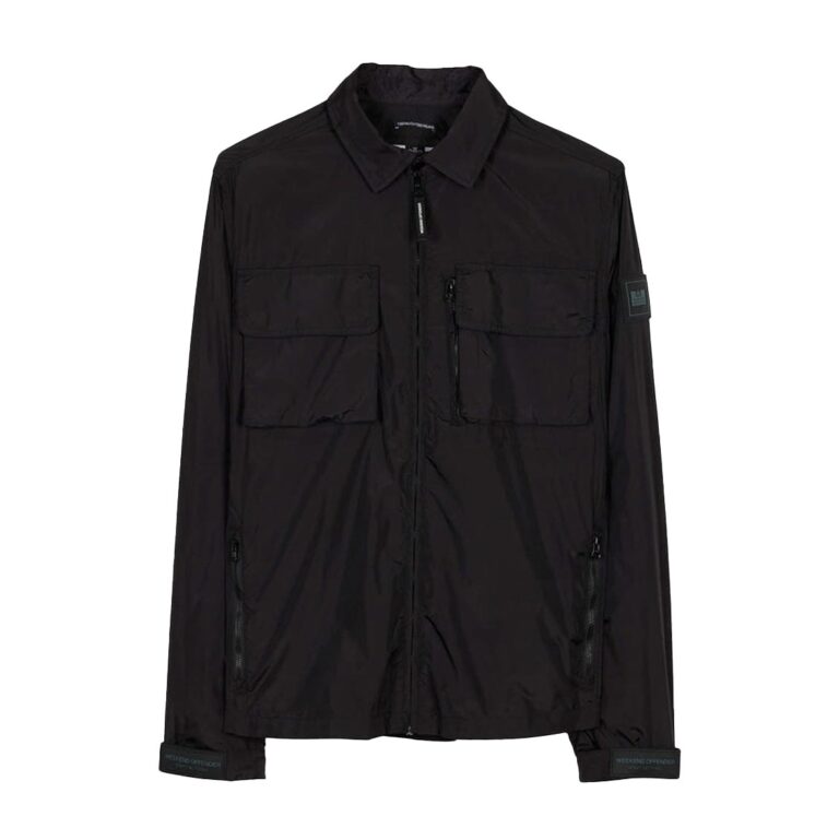Weekend Offender Shoemaker AV Regular Fit Long Sleeve Jacket - Black