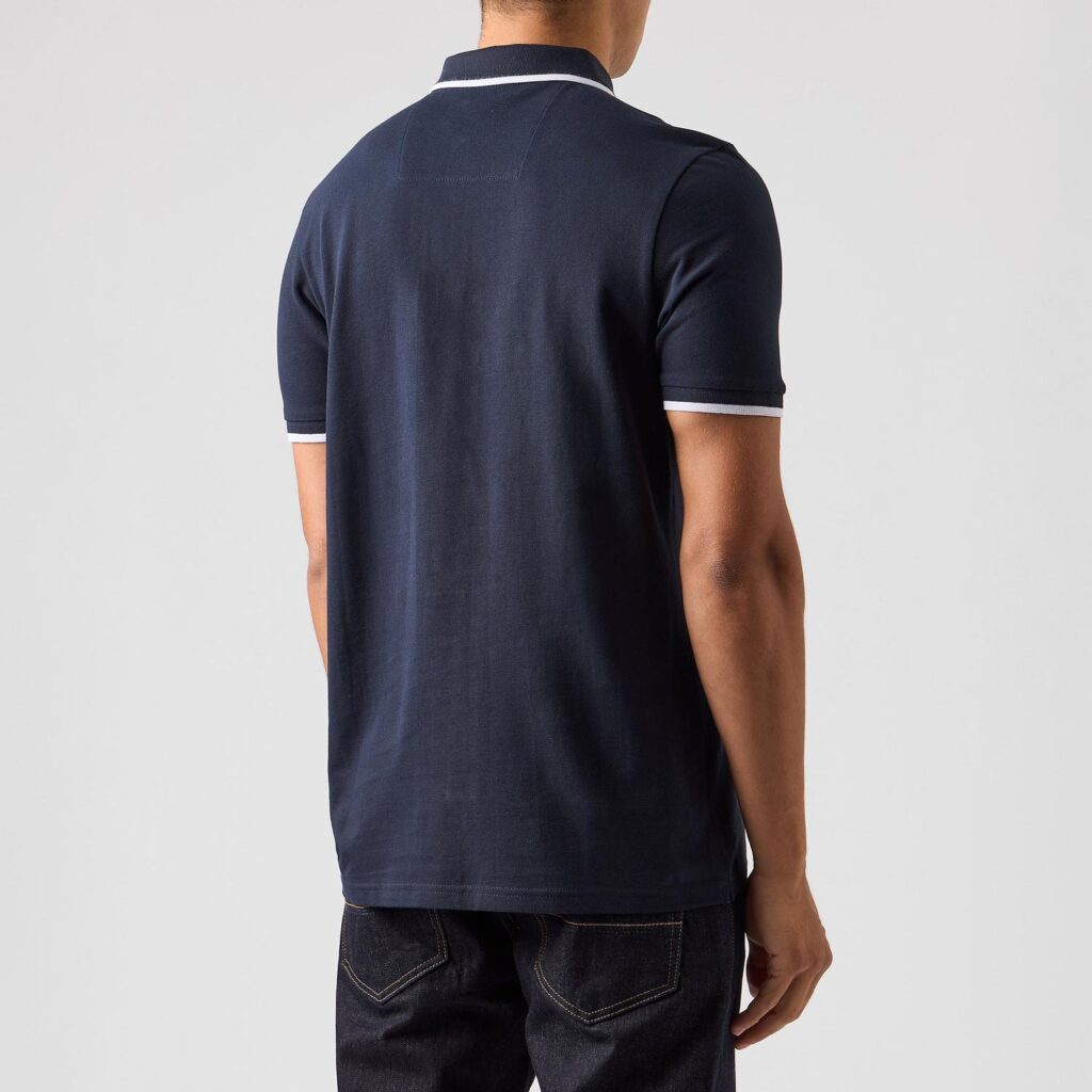 Weekend Offender Shore Regular Fit Short Sleeve Polo Shirt - Navy