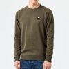 Weekend Offender Solace Regular Fit Long Sleeve Sweatshirt - Castle Green