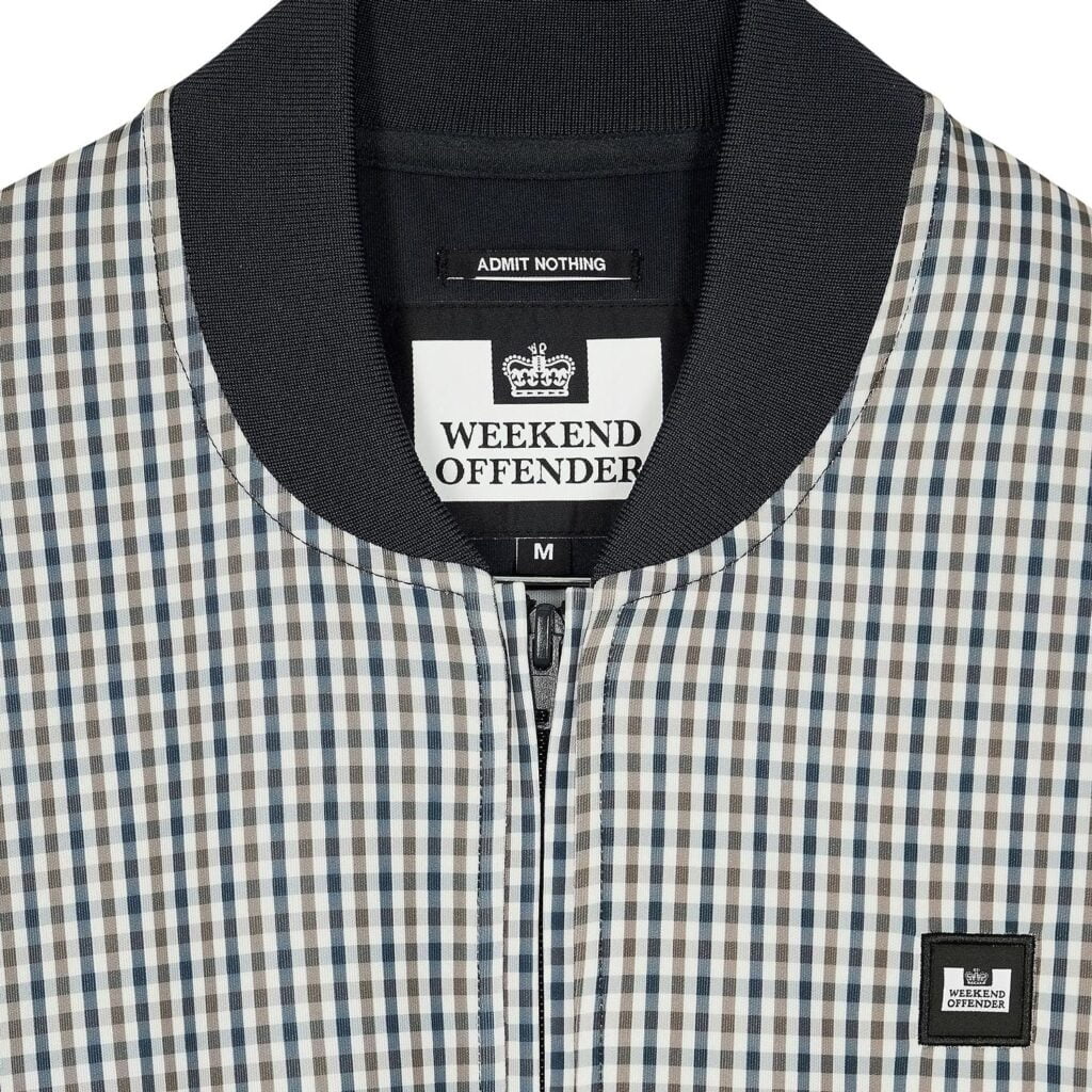 Weekend Offender Solomun Regular Fit Long Sleeve Jacket - House Check