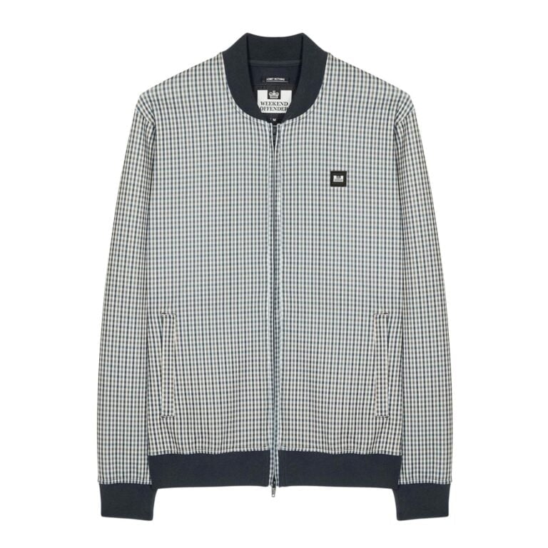 Weekend Offender Solomun Regular Fit Long Sleeve Jacket - House Check
