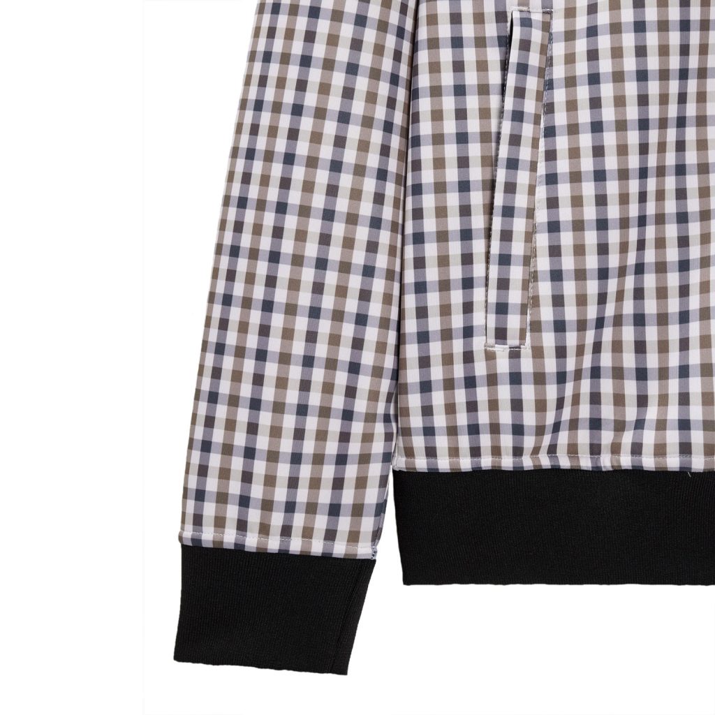 Weekend Offender Solomun Tricot Track Top - Mid House Check