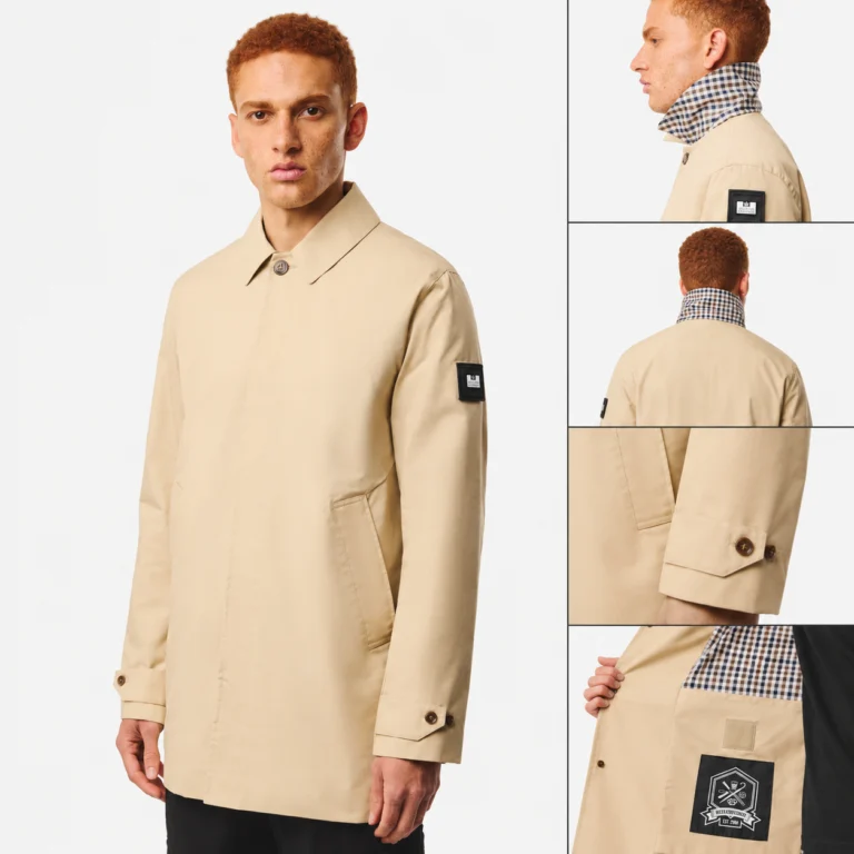 Weekend Offender Whitehouse Mac With Check Details - Stone