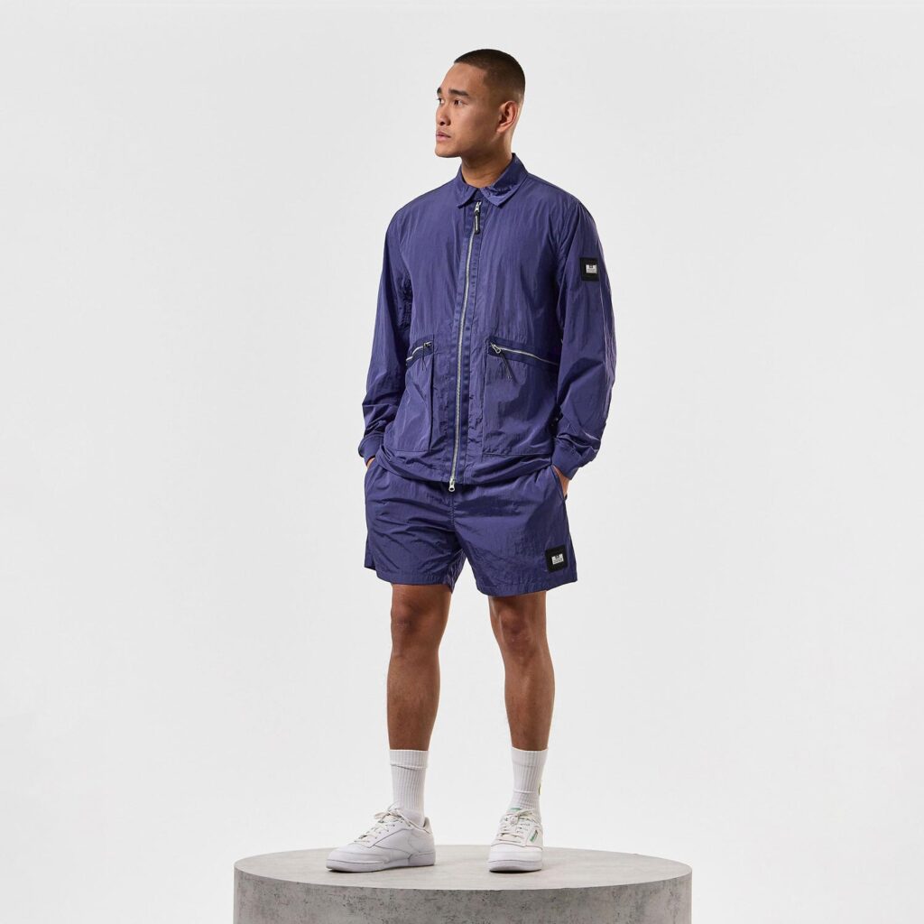 Weekend Offender Zingaro Regular Fit Overshirt - Bright Navy