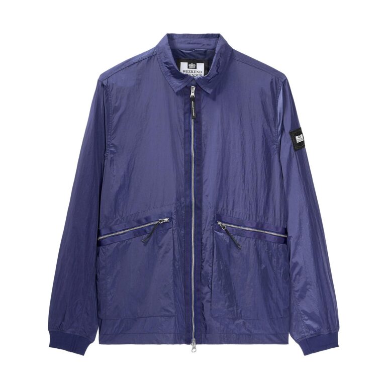 Weekend Offender Zingaro Regular Fit Overshirt - Bright Navy