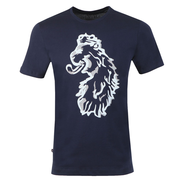 Luke Amazing Flocker Regular Fit Short Sleeve T-Shirt - Very Dark Navy
